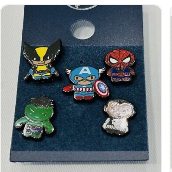 Universal Studios Pin Trading Marvel Mini Set Wolverine Spider-man Hulk Punisher - Picture 4 of 5